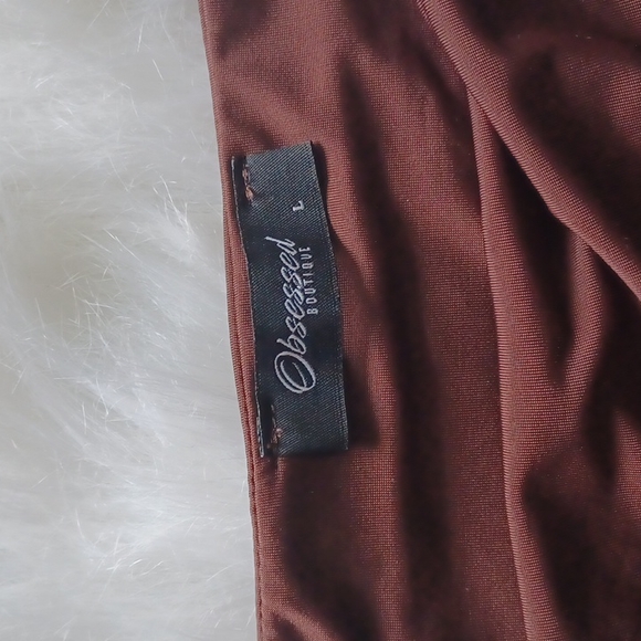 Brown Strapless Dress - Picture 2 of 3